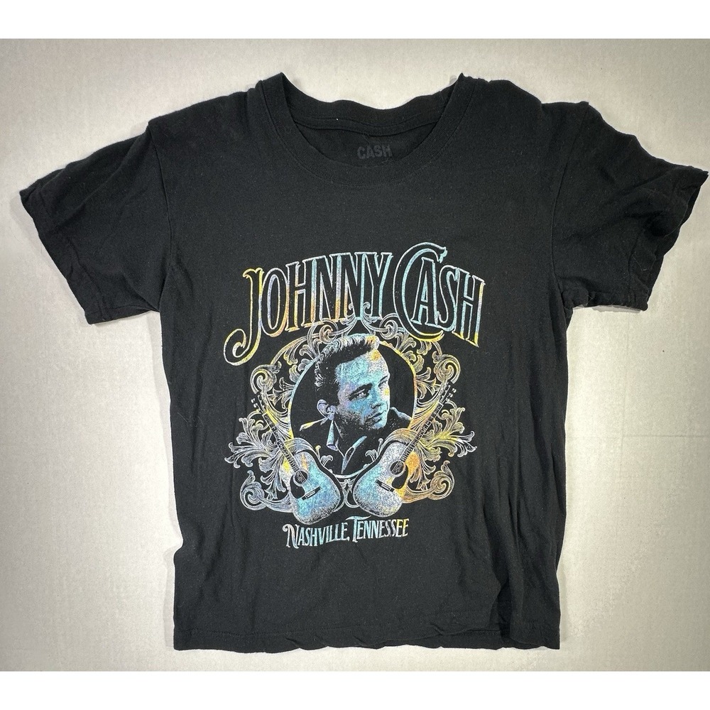 Johnny Cash - Nashville, Tennessee - Black Shirt - S